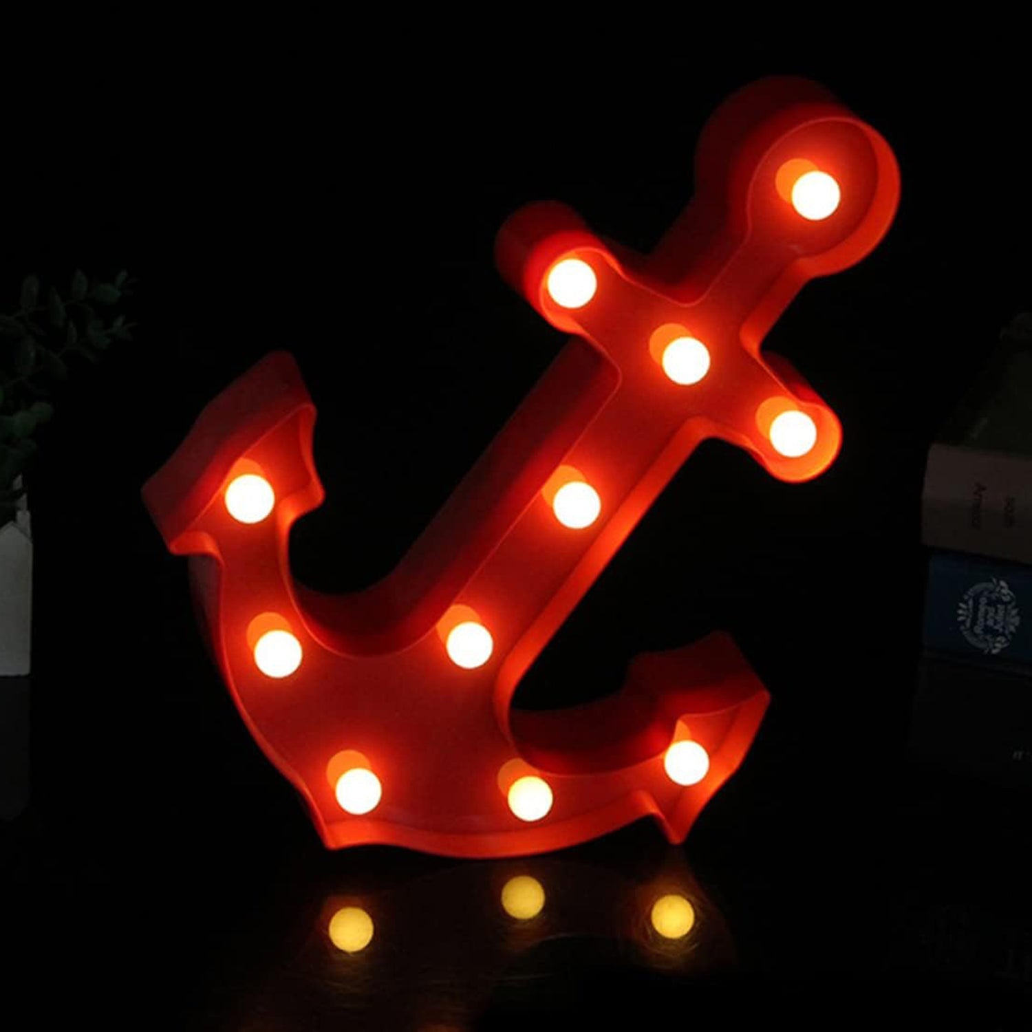 Anchor Shape LED Decorative Night Lamp - (1 Pc) Anchor Shape LED Decorative Night Lamp - (1 Pc)